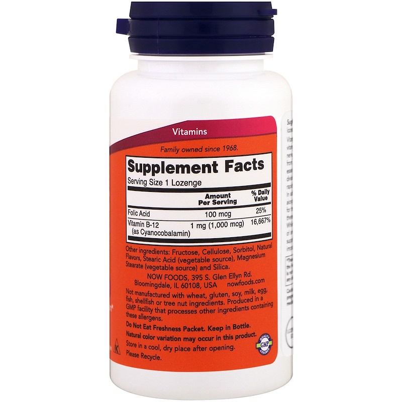 NOW B-12 1000 mcg cyanocobalamin