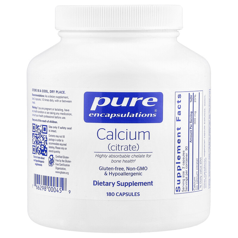 Pure Encapsulations Calcium (Citrate) capsules