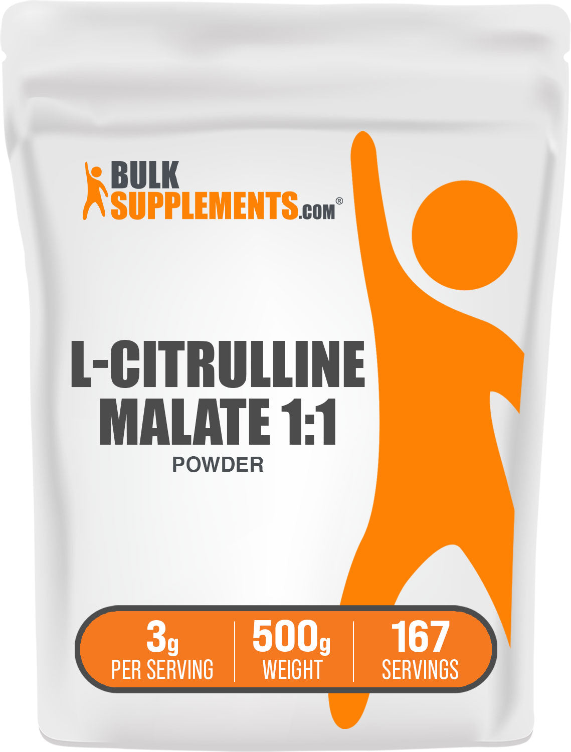 BulkSupplements citrulline malate 1:1 powder 3 gram serving