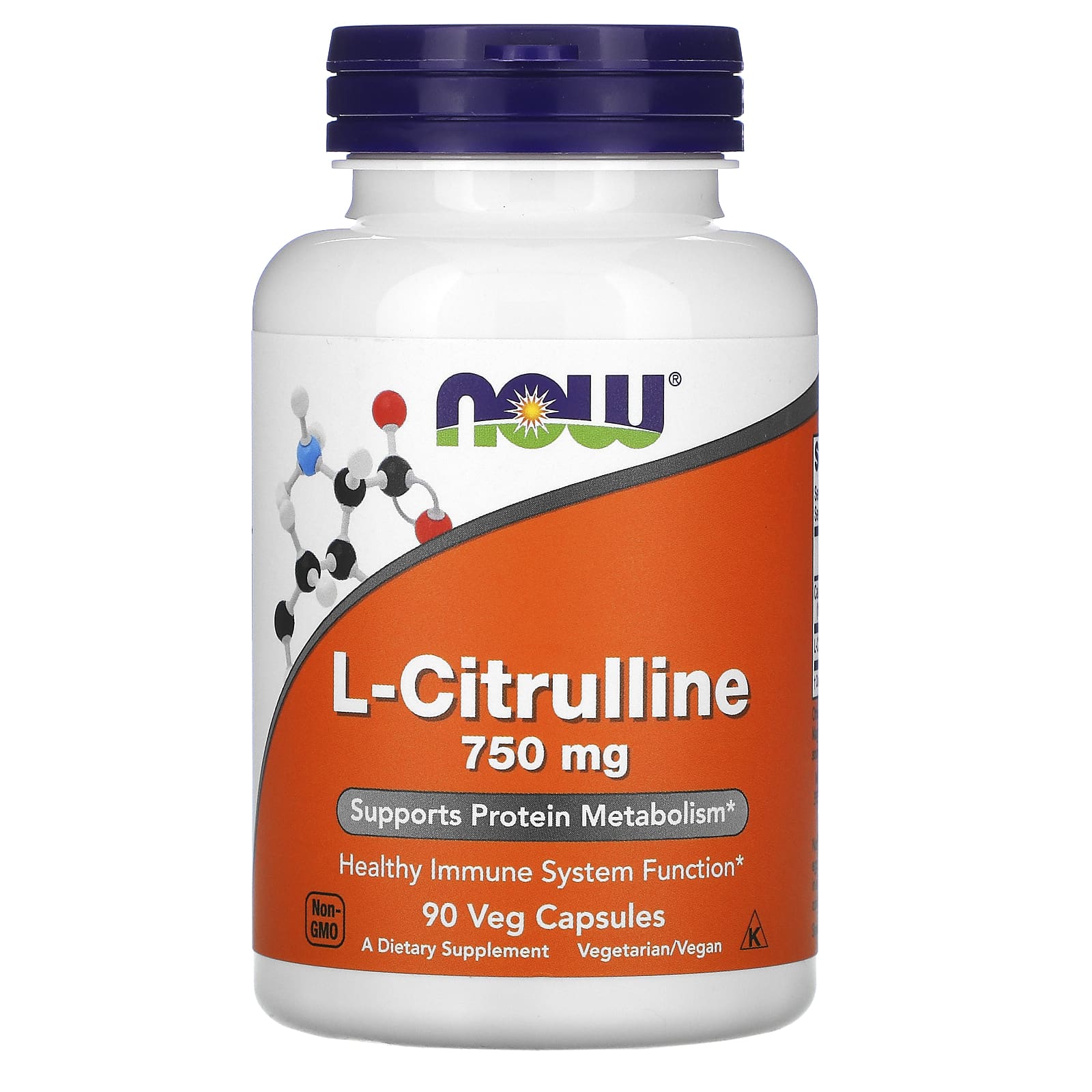 NOW L-Citrulline 750 mg veg capsules