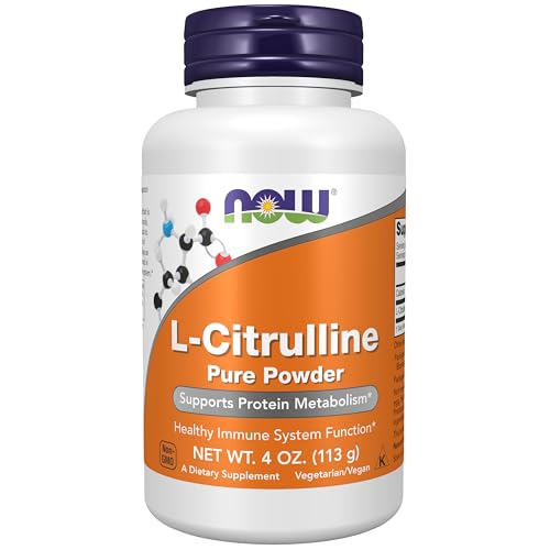 NOW L-Citrulline Pure Powder 4 ounce jar