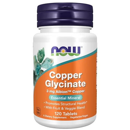 NOW copper glycinate 3 mg