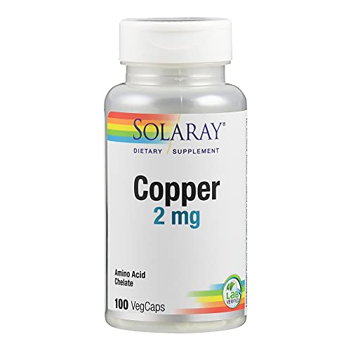 Solaray copper 2 mg vegan capsules