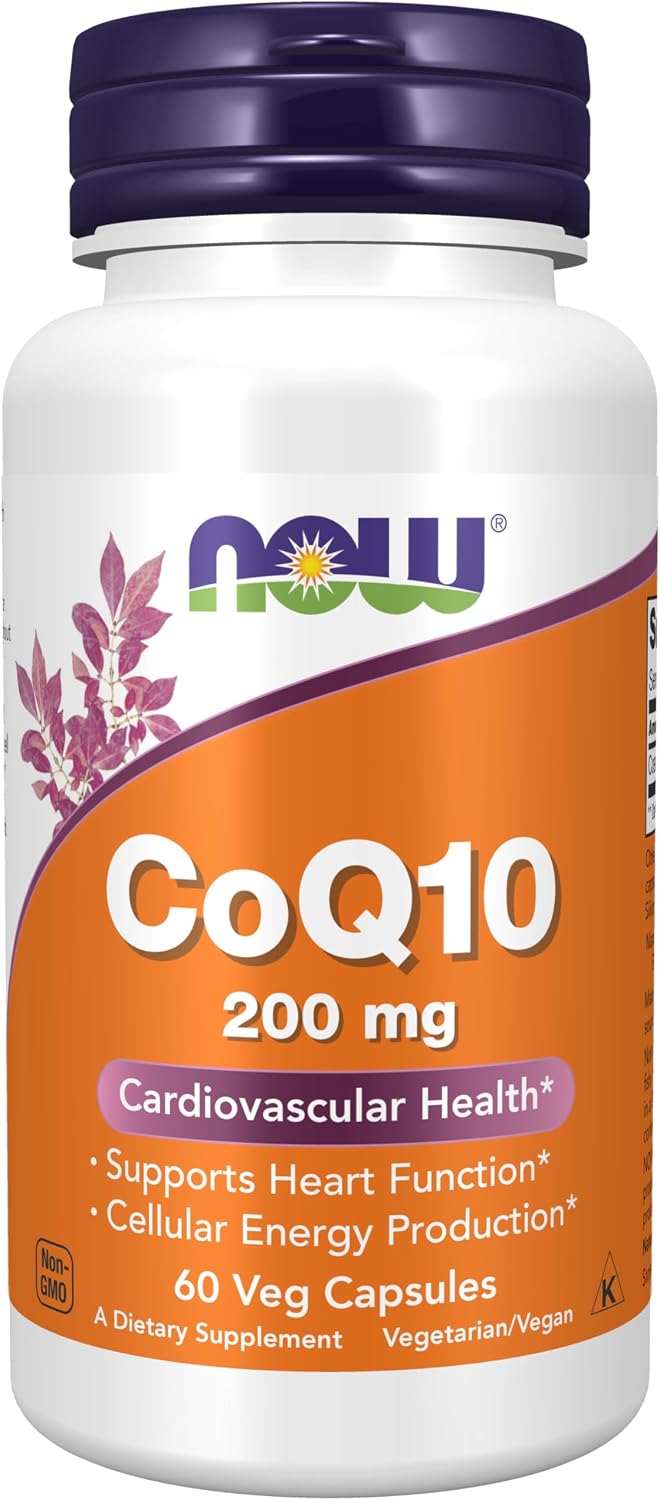 NOW Foods CoQ10 200 mg vegetarian capsules