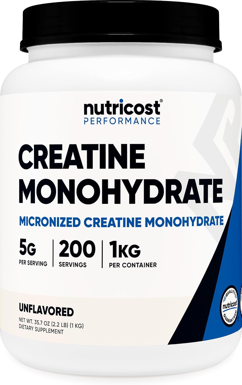 Nutricost micronized creatine monohydrate 1 kilogram tub