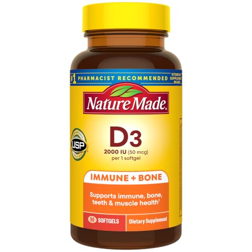 Nature Made Vitamin D3 2000 IU softgels