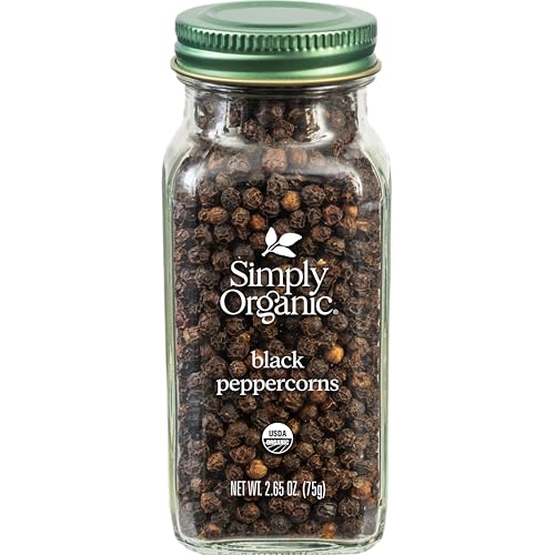 Simply Organic whole black peppercorns