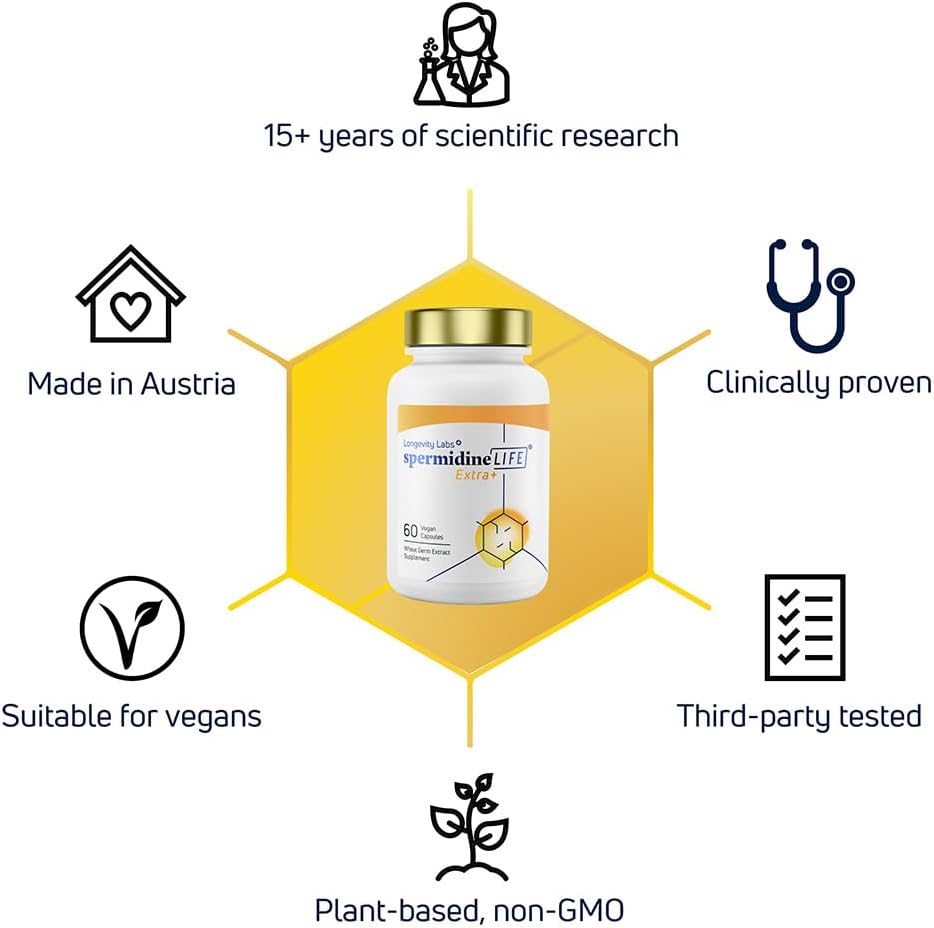 spermidineLIFE 120 capsules wheat germ extract value count