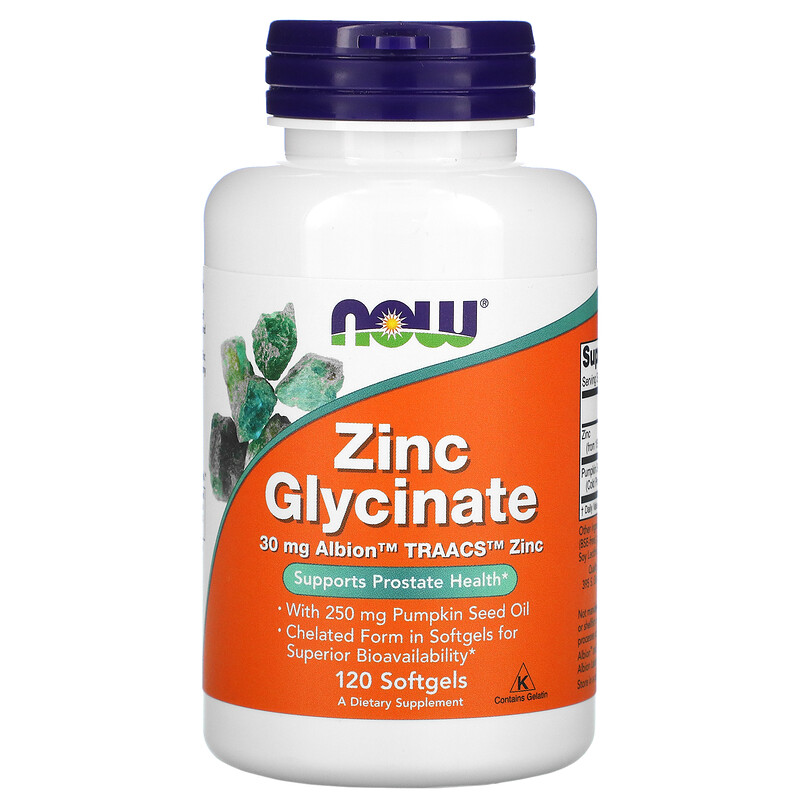 Zinc glycinate TRAACS softgels